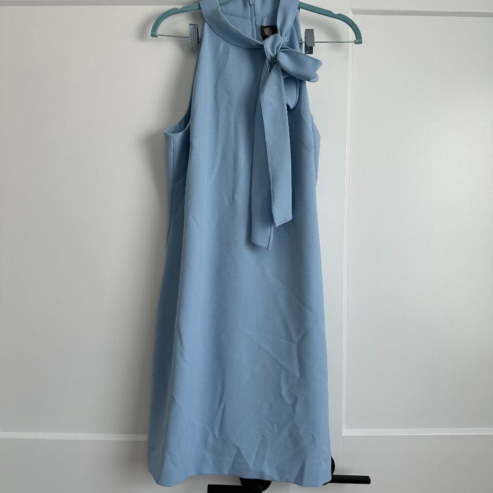 Vince Camuto Halter Bow Dress - Light Blue - 14